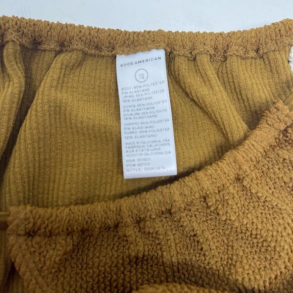 Good American Always Fits Tiny Ties Bottom Bronze Size 1/2 Small Medium - Picture 8 of 12